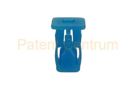 08-002   FIAT univerzális négyszög műanyag anya Furat: 8*8 mm,  Szín: kék,   Gyári cikkszám: 14202782
