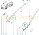 30-047  Renault Zoe, Clio III, szélvédő diszléc patent. Gyári cikkszám: 8200335703